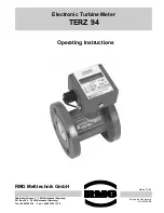 RMG TERZ 94 Operating Instructions Manual preview