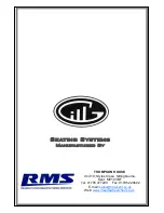 Предварительный просмотр 20 страницы RMS Gill 2 Installation And User Manual