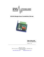 RMS R325I User Manual preview