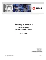 Preview for 1 page of RNA ESG 1000 Operating Instructions Manual