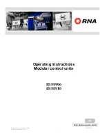 Предварительный просмотр 1 страницы RNA ESM 906 Operating Instructions Manual