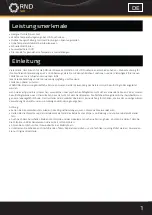 Preview for 8 page of RND lab RND 560-00219 User Manual