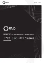 Preview for 1 page of RND 320-KEL Series User Manual