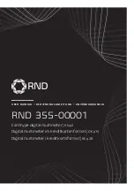 Preview for 1 page of RND 355-00001 User Manual