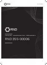 RND 355-00006 User Manual preview