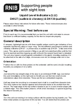 RNIB DK127 Manual preview