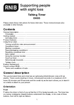 RNIB DK85 Instructions Manual preview