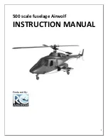 RO Aerodyne 500 scale fuselage Airwolf Instruction Manual preview