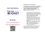 RO Bucket RB5 User Instructions предпросмотр