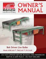 Roach Conveyors 251CALR Owner'S Manual preview