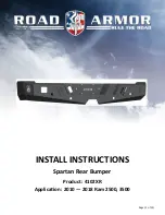 Preview for 1 page of Road Armor Spartan 4102XR Install Instructions