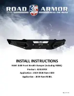 Preview for 1 page of Road Armor Stealth 4191 Series Install Instructions