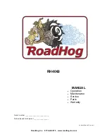 Предварительный просмотр 1 страницы RoadHog RH4060 Manual