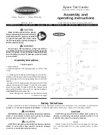 Preview for 1 page of Roadmaster 195125 Assembly And Operating Instructions