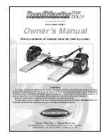 Preview for 1 page of Roadmaster 2000-1 Owner'S Manual