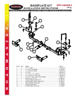 Roadmaster BASEPLATE KIT Installation Instructions Manual preview