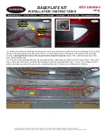 Preview for 6 page of Roadmaster BASEPLATE KIT Installation Instructions Manual