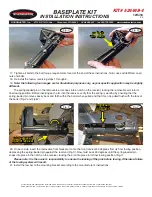 Preview for 7 page of Roadmaster BASEPLATE KIT Installation Instructions Manual