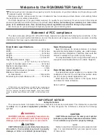 Preview for 2 page of Roadmaster Even Brake 9400 Owner'S Manual