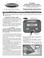 Roadmaster Even Brake Programming Instructions preview