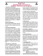 Предварительный просмотр 3 страницы Roadmaster REJ2000 Operation Instructions Manual