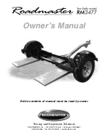 Roadmaster Tow Dolly RM3477 Owner'S Manual preview