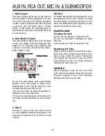 Preview for 20 page of Roadmaster VR500CS-BT Owner'S Manual