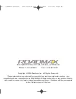 Предварительный просмотр 36 страницы Roadmax VMAX361 Owner'S Manual