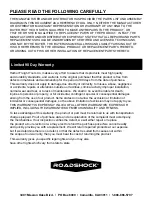 Preview for 8 page of ROADSHOCK 62684 Owner'S Manual & Safety Instructions