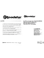 Preview for 1 page of Roadstar CD-808MP/FM Instruction Manual