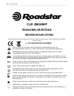 Preview for 10 page of Roadstar CLR 2860CD Instruction Manual