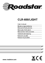 Roadstar CLR-600/LIGHT User Manual preview