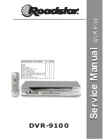 Roadstar DVR-9100 Service Manual preview