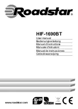 Roadstar HIF-1690BT User Manual preview