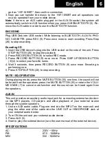 Preview for 11 page of Roadstar HIF-1690BT User Manual