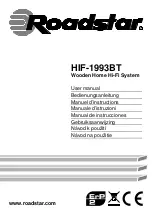 Roadstar HIF-1993BT User Manual preview