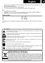 Предварительный просмотр 9 страницы Roadstar HIF-2030BT User Manual