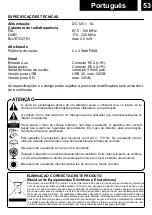 Preview for 57 page of Roadstar HIF-8892D+BT User Manual