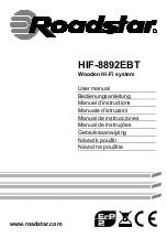 Roadstar HIF-8892EBT User Manual preview