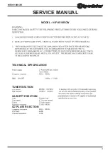 Preview for 3 page of Roadstar HIF-9510RCW Service Manual