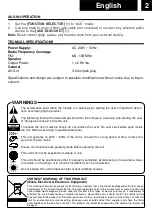 Предварительный просмотр 5 страницы Roadstar HRA-1245NWD User Manual