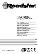 Roadstar HRA-1500D+ User Manual preview