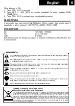 Preview for 9 page of Roadstar HRA-1782D+BT User Manual