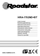 Roadstar HRA-1782ND+BT User Manual preview