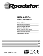 Roadstar HRA-600D+ User Manual preview