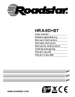 Preview for 1 page of Roadstar HRA-9D+BT User Manual