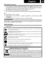 Preview for 11 page of Roadstar HRA-9D+BT User Manual