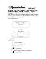 Preview for 1 page of Roadstar MM-007 Instruction Manual