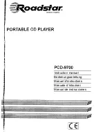 Предварительный просмотр 1 страницы Roadstar PCD-9700 Instruction Manual