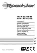 Roadstar RCR-3025EBT User Manual preview